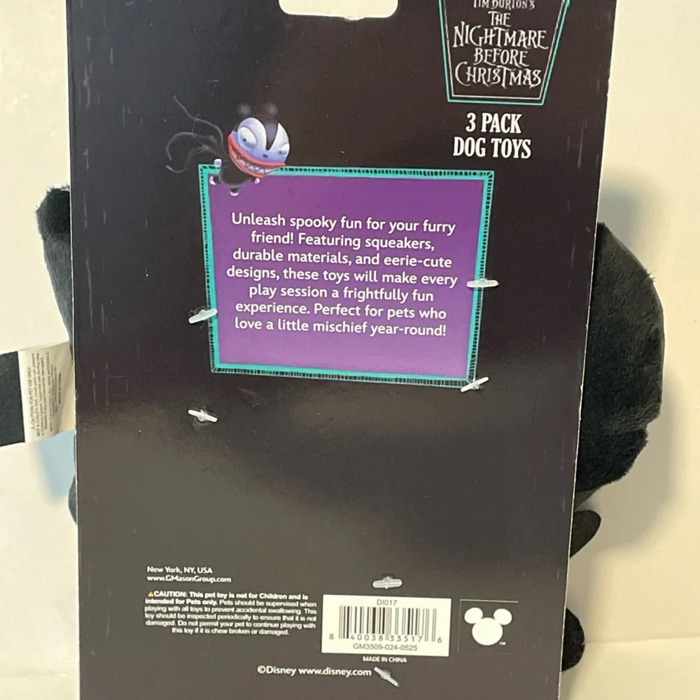 Nightmare Before Christmas Dog Toys Set
